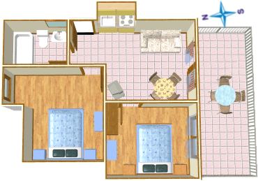 apartments Tonka & Ivan Čović, Tučepi - plan