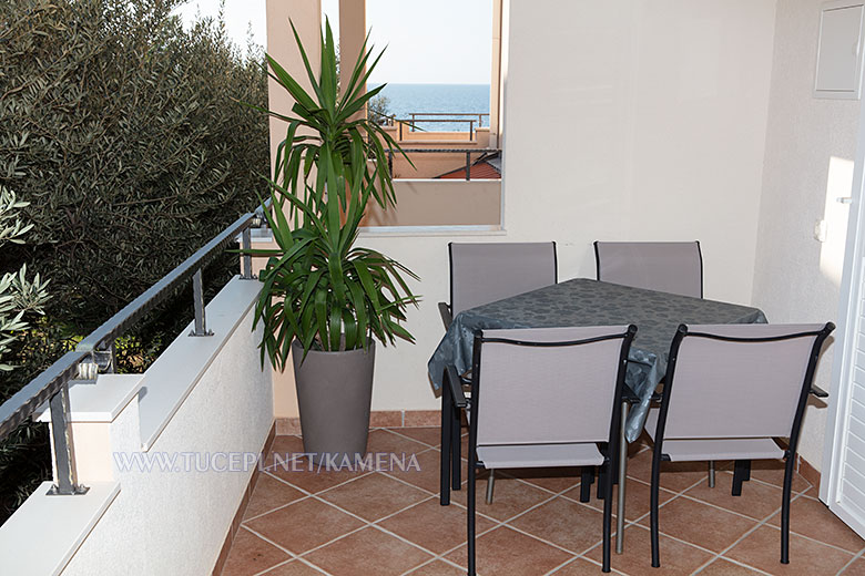 balcony with sea view