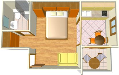 apartments Villa 750, Knežević, Tučepi - floor plan