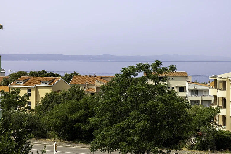 balcony with partial sea view
