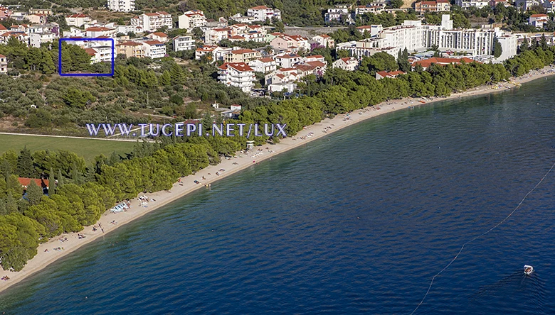 aerial view of Tučepi beach