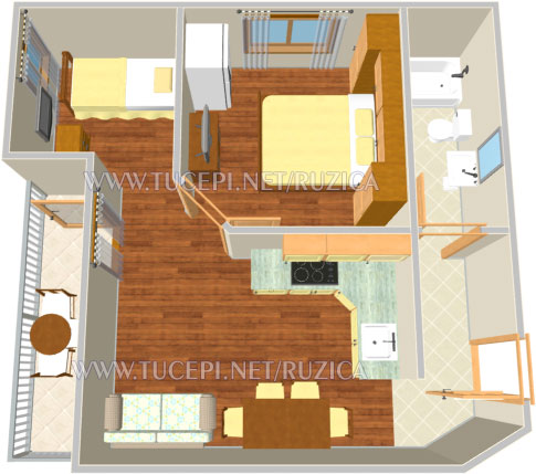 apartment plan - Wohnung Plan