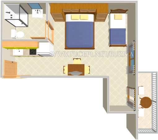 apartments plan - Wohnung Plan