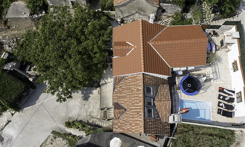 Villa Somnium, Tučepi - aerial view